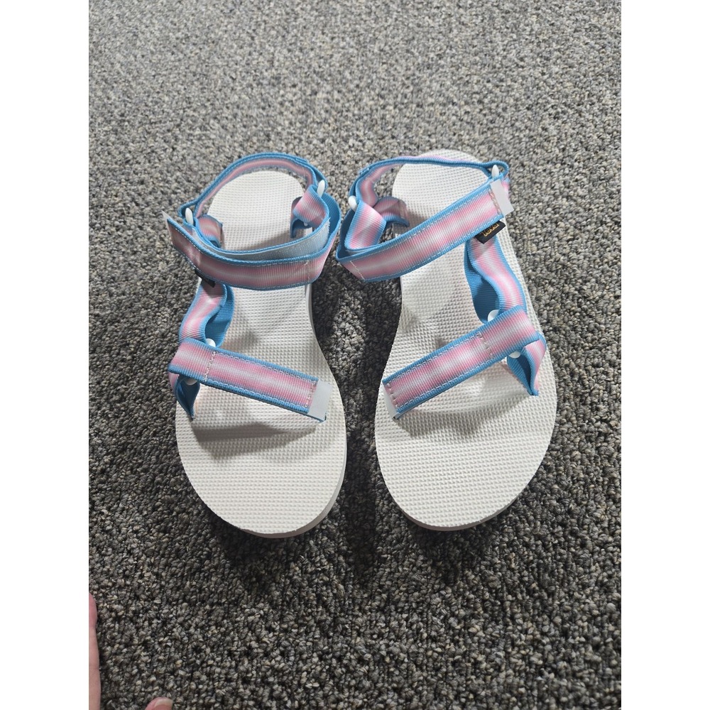 Teva Original Universal Transgender Pride Flag Platform Sandals Women's Size 10